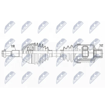 Bilde av Drivaksel, Framaksel høyre, chevrolet captiva, opel antara a, 25946579, 4802979, 4819409, 4820448, 95299896, 95480034