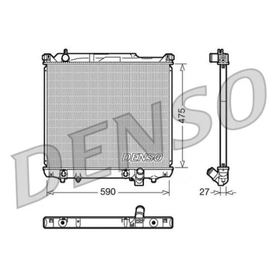 Bilde av DENSO DRM47020 Radiator Aluminium 475 590 27 SUZUKI: Grand Vitara 1 SUV