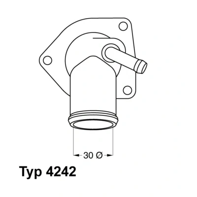 Bilde av WAHLER 4242.92D Termostat 92 med tetning OPEL: Combo C Varebil / Stasjonsvogn, Vectra CC, Astra G Caravan