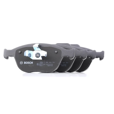 Bilde av BOSCH 0 986 424 701 Bremseklosser Low Metallic med montageanvisning, antihyle blikk, kolbleklips FORD: Transit Connect Mk1 Van