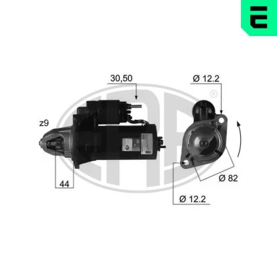Bilde av ERA 220355A Starter 12 1,7 9 VOLKSWAGEN: TRANSPORTER 3 Bus