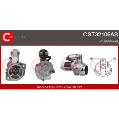 Bilde av CASCO CST32106AS Starter 12V 2,20kW 10 CPS0066 M8 79mm HYUNDAI: H 1 / Starex MPV