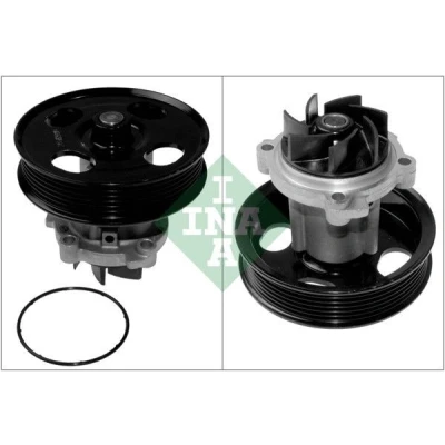 Bilde av INA 538 0442 10 Vannpumpe med reimskive tetning for vifteremdrift OPEL: Corsa D Hatchback, Meriva B, Astra H Caravan, FIAT: Doblo II Stasjonsvogn