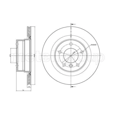 Bilde av METELLI 23 1014C Bremseskiver 300,0 20,0 5 75,0 ventilert spraylakkert BMW: 1 Cabrio, Coupé