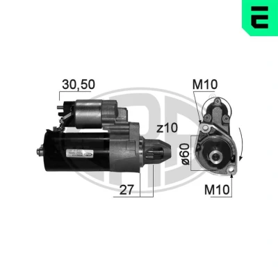 Bilde av ERA 220872A Starter 12 1,7 10 MERCEDES BENZ: E Klasse T modell, Sedan, G SUV
