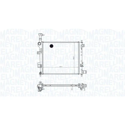 Bilde av MAGNETI MARELLI 350213165400 Radiator 420 368 16 Kjøleribber loddet FORD: Focus Mk1 Sedan