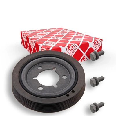 Bilde av febi BILSTEIN 36350 Remskive veivaksel 6PK 148 5 med skruer, for Plus PEUGEOT: 307 Hatchback, 207 Stasjonsvogn