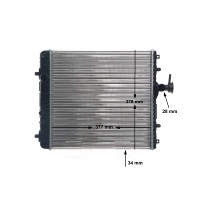 Bilde av MAHLE ORIGINAL CR 1495 001S Radiator 377 378 34 Kjøleribber satt sammen mekanisk SUBARU: JUSTY 2, 3
