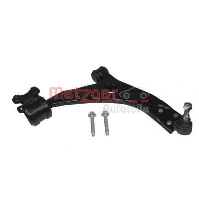 Bilde av METZGER 58038702 Bærebru KIT + med gummifeste, støtte / styreledd framaksel høyre, nede Casterstag 21 VOLVO: V50, C30, S40 II, FORD: Focus 2
