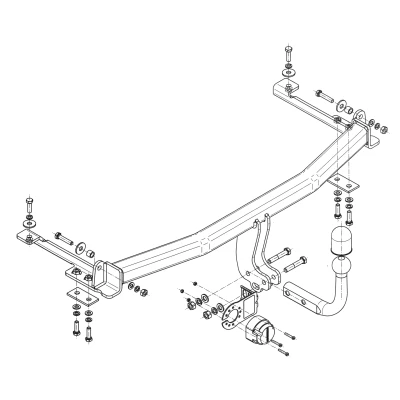 Bilde av Tilhengerfeste, standard honda jazz ii (gd_, Ge3, Ge2),