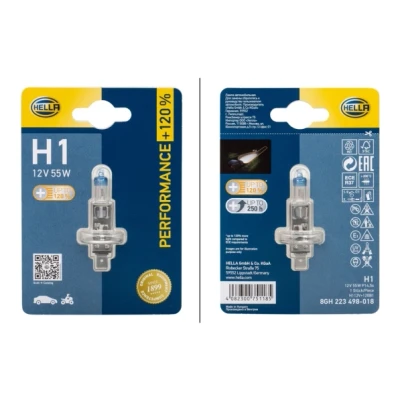 Bilde av HELLA 8GH 223 498 018 Lyspære, hovedlyskaster H1 12 55