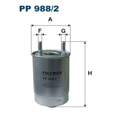 Bilde av FILTRON PP 988/2 Drivstoffilter ledningsfilter 10 RENAULT: MEGANE 3 Grandtour, Grand SCENIC 3, SUZUKI: Vitara 2 SUV