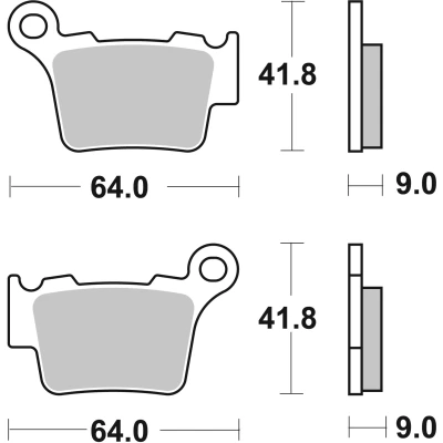 Bilde av BREMBO Carbon Ceramic, Off Road Bremseklosser foran og bak 07BB27TT