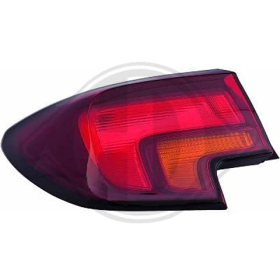 Bilde av DIEDERICHS 1808090 Baklykter Priority Parts høyre ytre del uten pæreholder OPEL: Astra K Hatchback, Mokka / X