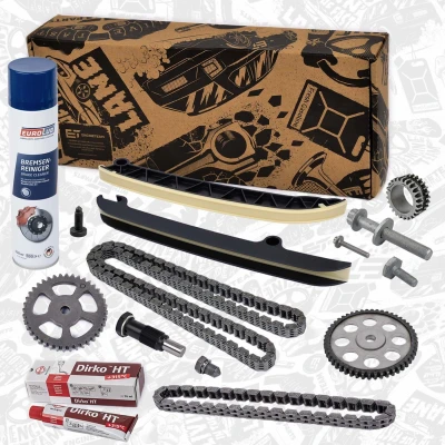 Bilde av ET ENGINETEAM RS0106VR8 Registerkjedesett med oljepumpekjede, tannhjul VOLKSWAGEN: GOLF 6, Touran I, Polo V Hatchback, AUDI: A1 Hatchback