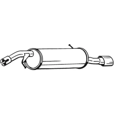 Bilde av BOSAL 190 197 Sluttlyddemper PEUGEOT: 207 Hatchback, 208 I SW