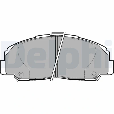 Bilde av DELPHI LP944 Bremseklosser med akustisk slitasjevarsel uten antiskrike blikk tilbehør DAIHATSU: Rocky SUV