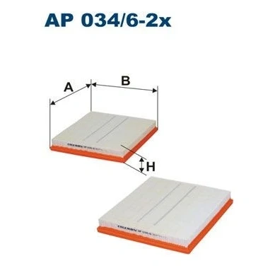 Bilde av FILTRON AP 034/6 2x Luftfilter 37 233 260 Filterinnsats MERCEDES BENZ: E Klasse Sedan, GL, ML