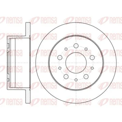 Bilde av REMSA 61055.00 Bremseskiver bakaksel 279,7, 279,7 16 5 fullt ut FIAT: Ducato III Flatvogn lastebil / Chassis, Minibuss, Van