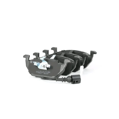 Bilde av BOSCH 0 986 494 019 Bremseklosser Low Metallic med integrert slitasjesensor kolbleklips VOLKSWAGEN: Golf 6, 5, Polo IV Hatchback, AUDI: A2