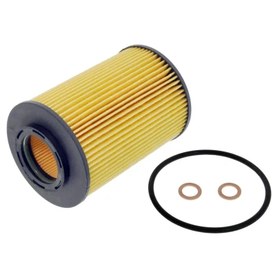 Bilde av FEBI BILSTEIN 184412 Oljefilter med tetningsring tetning Filterinnsats HYUNDAI: SANTA FE 2, i30 I Hatchback, Stasjonsvogn