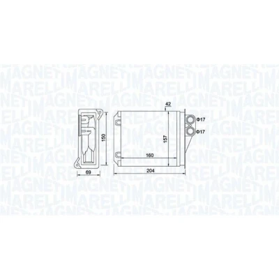 Bilde av MAGNETI MARELLI 350218481000 Varmeveksler