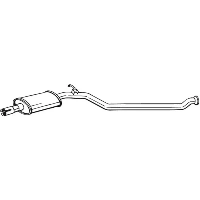Bilde av Mellomlyddemper, peugeot 206 halvkombi, 1705FL, 1717FK