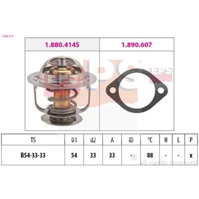 Bilde av EPS 1.880.414 Termostat 88 54 Made in Italy OE Equivalent med tetning HYUNDAI: Terracan