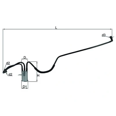 Bilde av MAHLE ORIGINAL KL 553 Drivstoffilter ledningsfilter CHRYSLER: VOYAGER 4