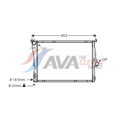 Bilde av Radiator AVA QUALITY COOLING BW2304