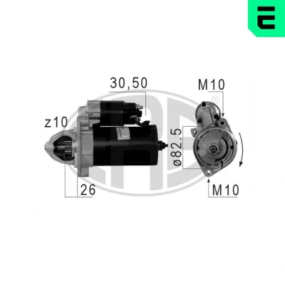 Bilde av ERA 220029A Starter 12 2,2 10 MERCEDES BENZ: E Klasse T modell, Sedan, Vito Mixto, DAEWOO: Musso, SSANGYONG: Rexton / 2, Rodius I