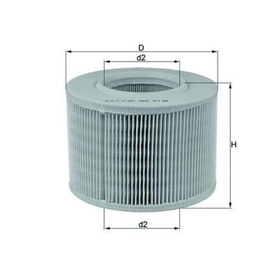Bilde av MAHLE ORIGINAL LX 330 Luftfilter 128,0 173,0 Filterinnsats RENAULT: Scénic 1, MEGANE 2