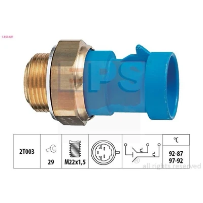 Bilde av EPS 1.850.681 Temperaturbryter, radiator ventilator M22x1,5 Made in Italy OE Equivalent