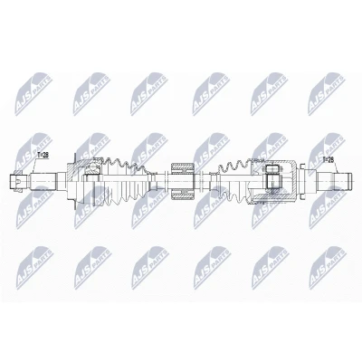 Bilde av Drivaksel suzuki sx4 s cross (jy), Framaksel høyre, cross, 4410161M00, 4411861M00, 4411961M00