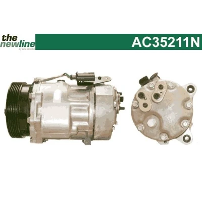 Bilde av The NewLine AC35211N Kompressor SD7V16 VOLKSWAGEN: Sharan I, Golf 4, SEAT: Leon I Hatchback, Toledo 2 Limousine, SKODA: Octavia 1 Combi