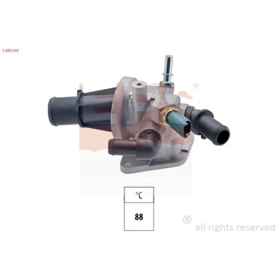 Bilde av EPS 1.880.580 Termostat 88 Made in Italy OE Equivalent med tetning FIAT: 500 Hatchback, C Cabrio