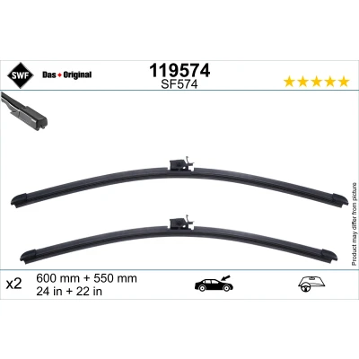 Bilde av Vindusvisker Swf 119574 550, 600mm foran med spoiler for venstreratt MERCEDES BENZ: E Klasse T modell, Sedan, All Terrain