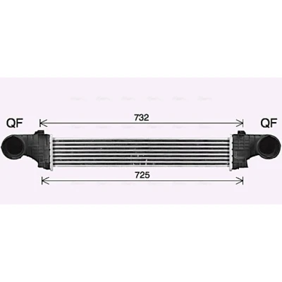 Bilde av Intercooler AVA QUALITY COOLING MS4726