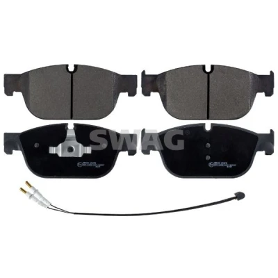 Bilde av SWAG 62 91 6862 Bremseklosser framaksel inkl. slitasjevarselkontakt med kolbleklips PEUGEOT: 508 I SW, 308 Hatchback, 407 SW