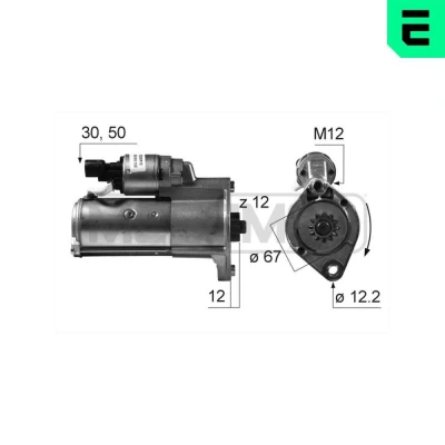 Bilde av ERA 220521A Starter 12 2,2 MERCEDES BENZ: Sprinter 3.5 T Minibuss, Flatvogn lastebil/Chassis, Van