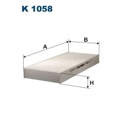 Bilde av FILTRON K 1058 Kupéfilter Partikkelfilter 265 118 30
