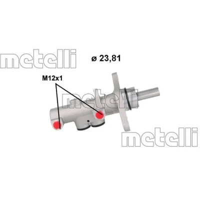 Bilde av METELLI 05 1200 Hovedsylinder 23,81 Aluminium