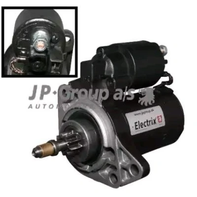 Bilde av JP GROUP 1190300700 Starter 12 0,9 9 VOLKSWAGEN: Golf 3, 4, AUDI: A3 Hatchback