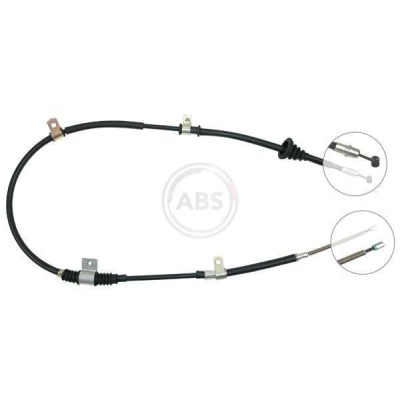 Bilde av Kabel, parkeringsbremse, Høyre bak, hyundai lantra i, 59770 28000