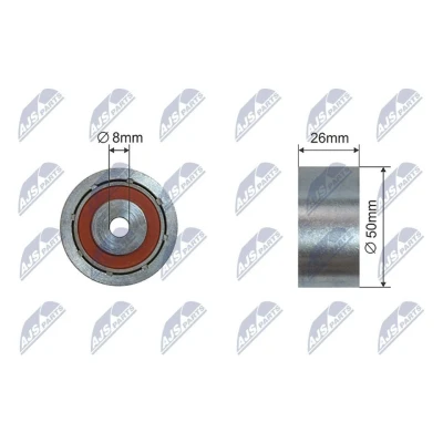 Bilde av Strammerull, kilerem med ribber, citroën,fiat,peugeot, 9633315280, 9642965780