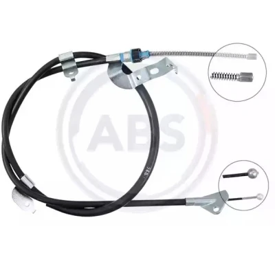 Bilde av Kabel, parkeringsbremse, Høyre bak, citroën c1 ii, peugeot 108, toyota aygo, 464200H021, B000763780, B001018480