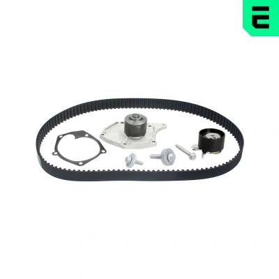 Bilde av OPTIMAL SK 1487AQ1 vannpumpe + Registerreimsett med tilleggsmateriale, 123 RENAULT: Kangoo I, MEGANE 2 Kombi, CLIO 3