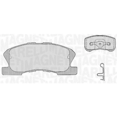 Bilde av MAGNETI MARELLI 363916060209 Bremseklosser med integrert slitasjevarselkontakt DAIHATSU: Sirion I
