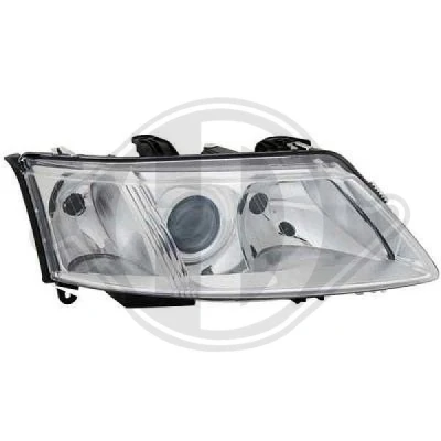 Bilde av DIEDERICHS 7514080 Frontlykter høyre H7/H7 med motor for høydejustering hovedlys SAAB: 9 3 Stasjonsvogn, Cabrio
