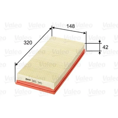 Bilde av VALEO 585345 Luftfilter 42 148 320 Filterinnsats